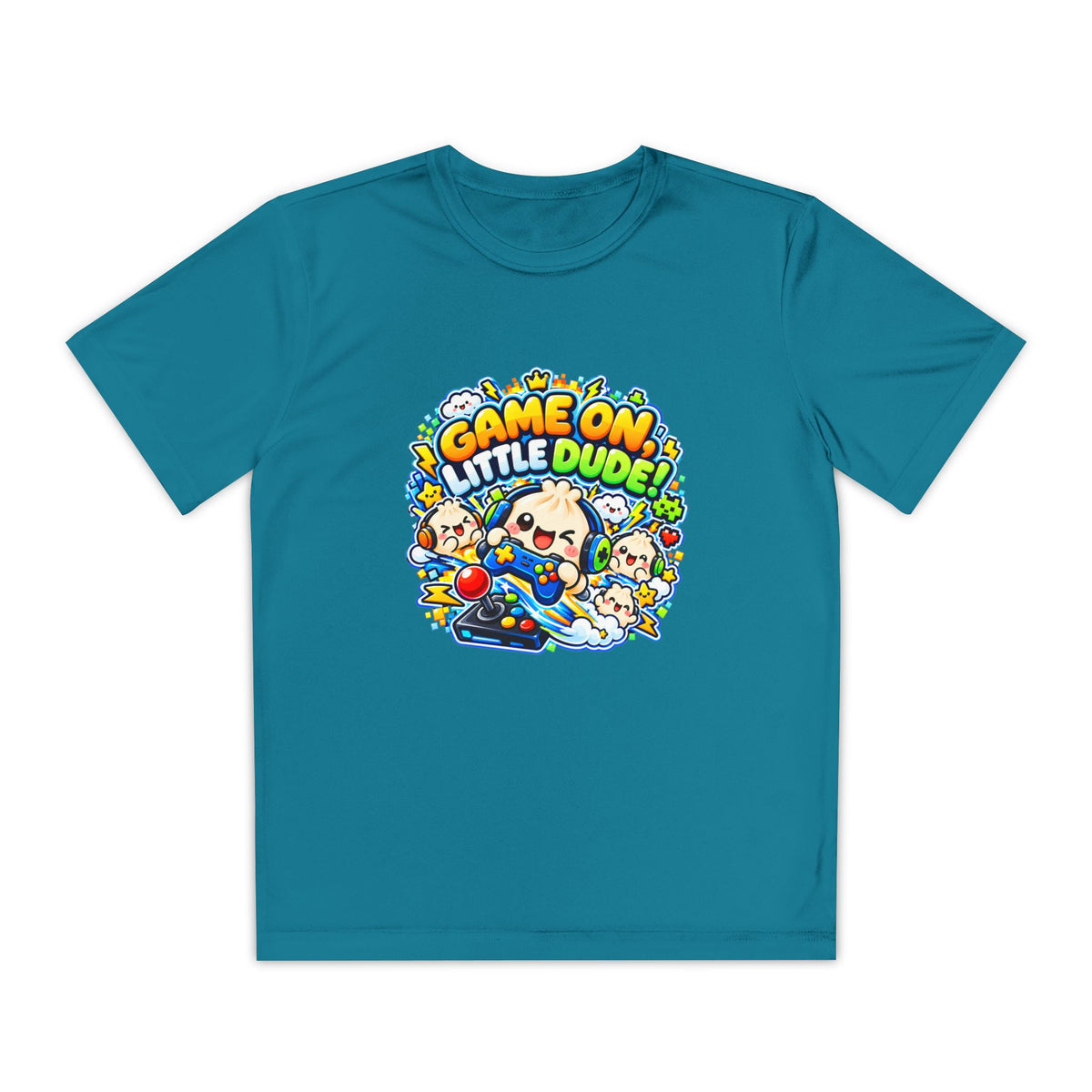 Game On, Little Dude! – Level Up Kids Graphic T-Shirt