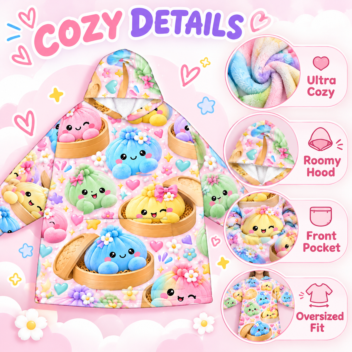Squishy Cloud Dreams Blanket Hoodie