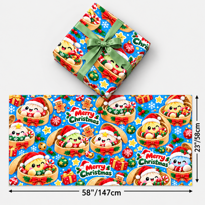 Merry Squishmas! – Christmas Dumpling Wrapping Paper 🎁✨ 3Pack