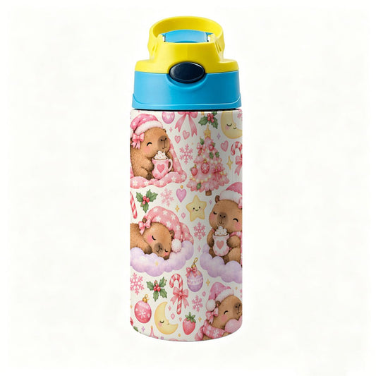 Capybara Kisses  Kids Water Bottle