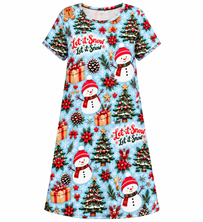 ❄️ Let It Snow Christmas Nightgown