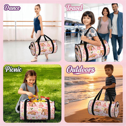 Capybara Kisses & Cozy Wish Kids Sports Duffle Bag