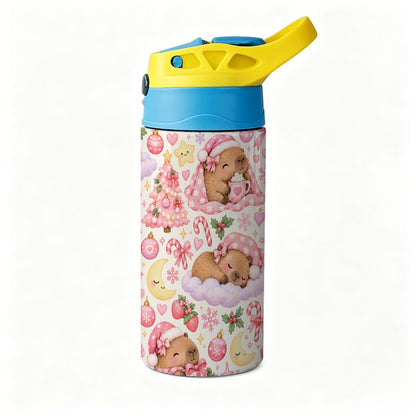 Capybara Kisses  Kids Water Bottle
