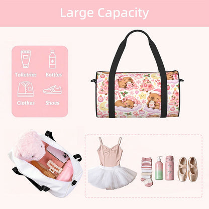 Capybara Kisses & Cozy Wish Kids Sports Duffle Bag