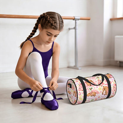 Capybara Kisses & Cozy Wish Kids Sports Duffle Bag